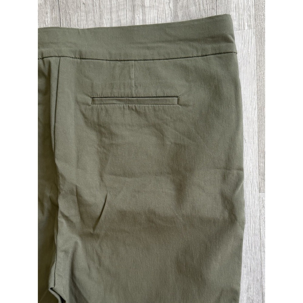 Chicos Perfect Stretch Ankle Pants Elastic Waist Olive Green Size 3R US 16R - Picture 14 of 14